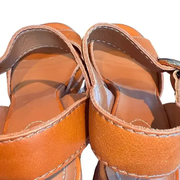 See by Chloe Vivian Espadrille Heel Sandal Shoe 39 Rubber Outsole Ankle Strap - Picture 13 of 15